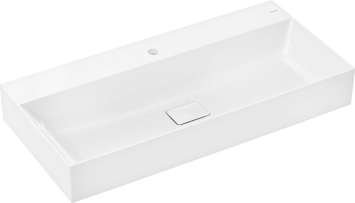 HANSGROHE Xevolos E Umyvadlo 1000/480 s otvorem pro baterii bez přepadu, SmartClean #61100450 - bílá