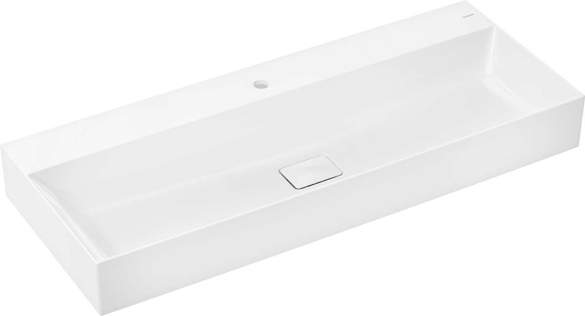HANSGROHE Xevolos E Umyvadlo 1200/480 s otvorem pro baterii, bez přepadu, SmartClean #61112450 - bílá
