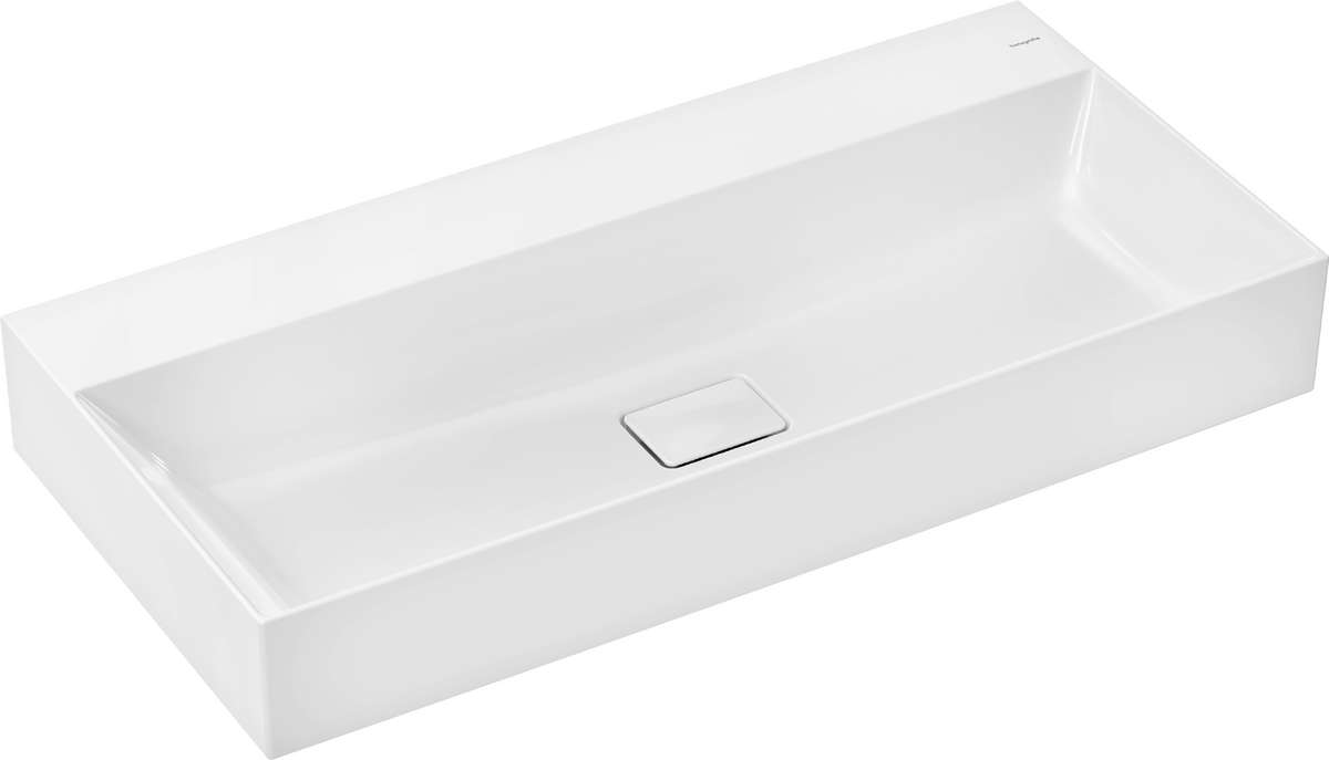 HANSGROHE Xevolos E Umyvadlo 1000/480 bez otvoru pro baterii a přepadu, SmartClean #61101450 - bílá