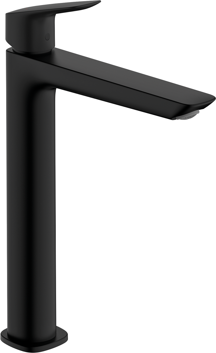 HANSGROHE Logis Páková umyvadlová baterie 240 Fine pro umyvadlové mísy s odtokovou soupravou s táhlem #71257670 - matná černá
