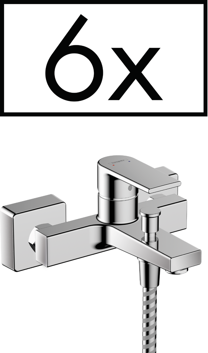 HANSGROHE Vernis Shape jednopáková vanová baterie pro povrchovou montáž Projektové balení (6 kusů) #71457000