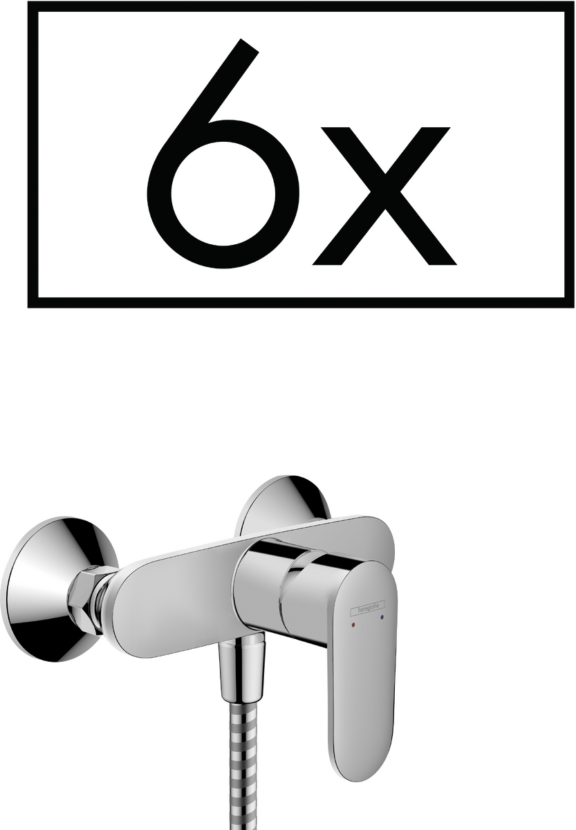HANSGROHE Vernis Blend jednopáková sprchová baterie pro odkryté sprchování projektové balení (6 ks) #71647000
