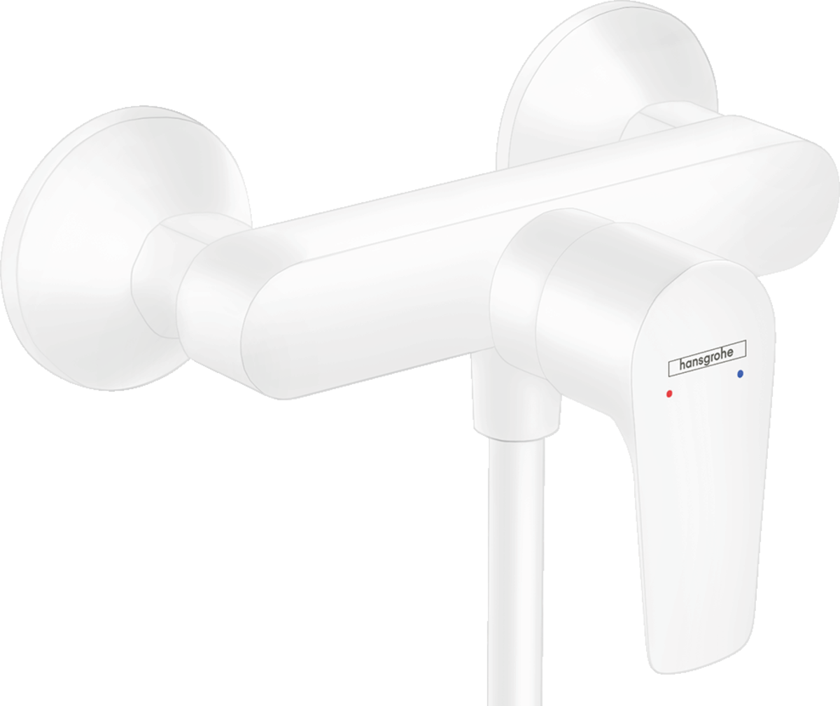 HANSGROHE Talis E Páková sprchová baterie na stěnu #71760700 - matná bílá