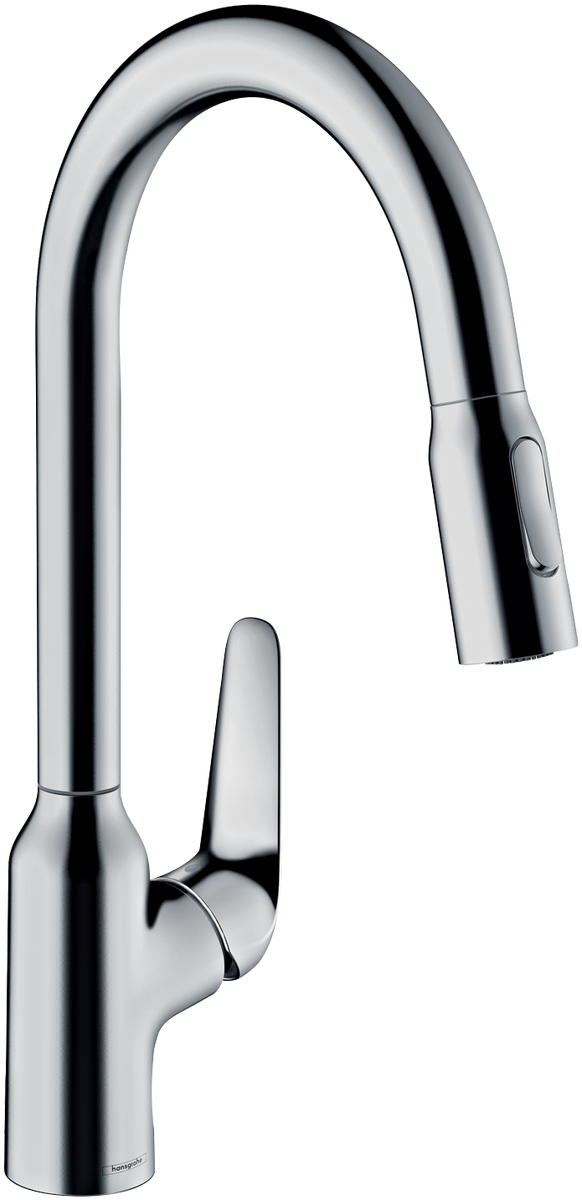HANSGROHE Focus M42 Páková kuchyňská baterie 220, vytahovací sprška, 2jet #71800000 - chrom