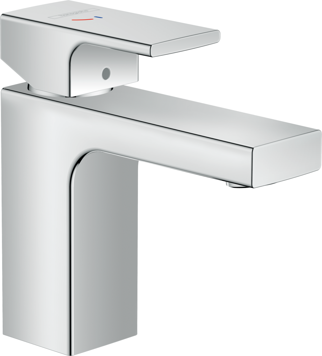 HANSGROHE Vernis Shape Páková umyvadlová baterie 100 CoolStart s izolovaným vedením vody a odtokovou soupravou s táhlem #71594000 - chrom