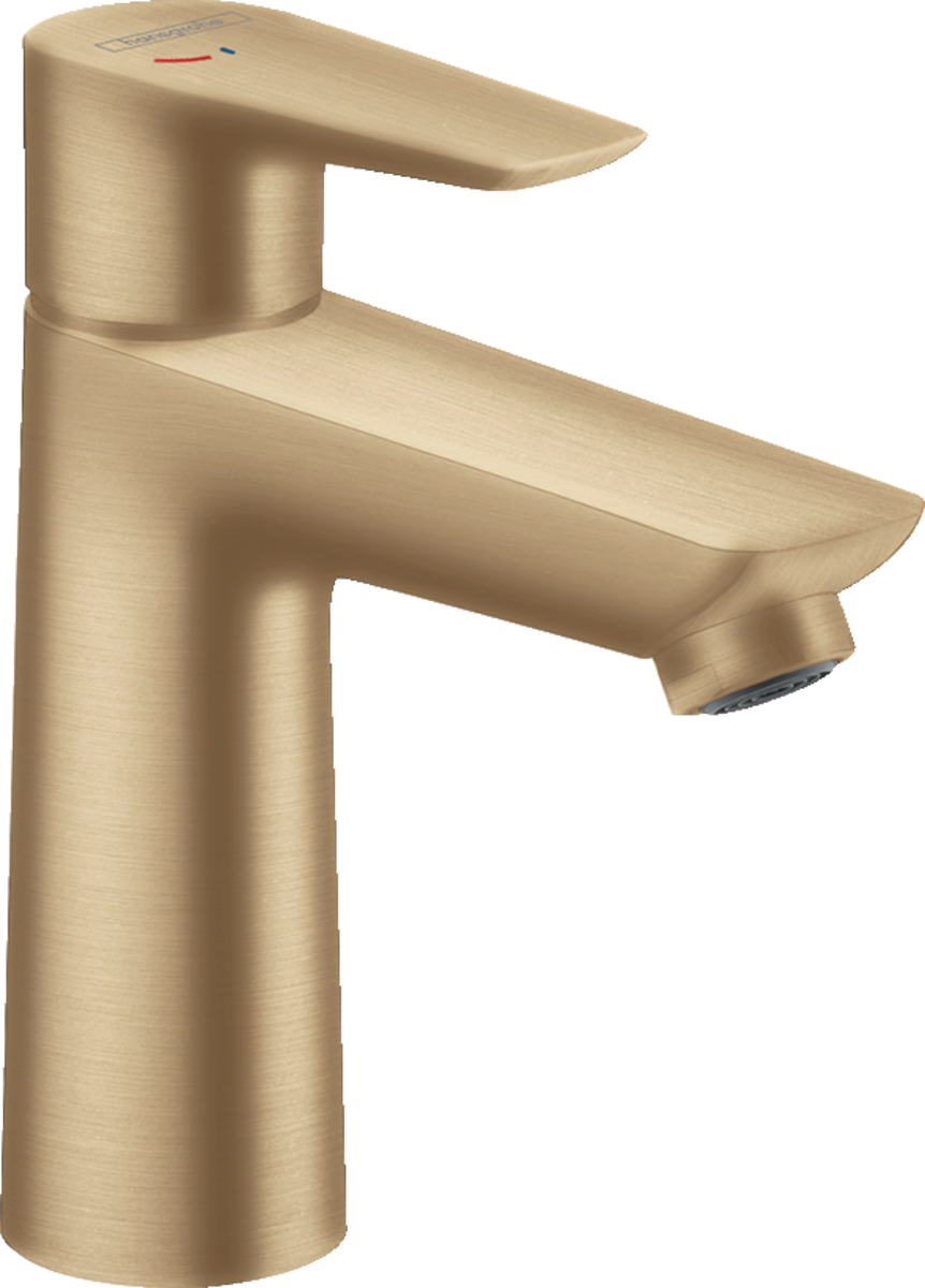 HANSGROHE Talis E Páková umyvadlová baterie 110 CoolStart s odtokovou soupravou s táhlem #71713140 - kartáčovaný bronz