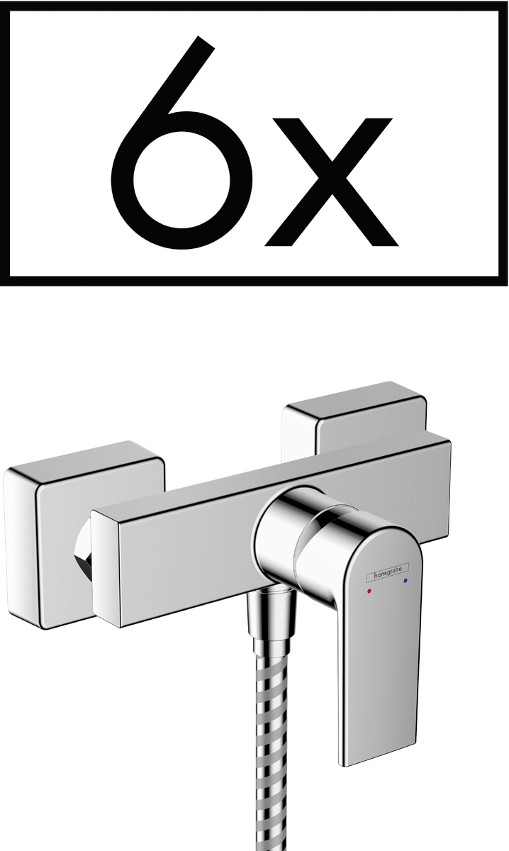 HANSGROHE Jednopáková povrchová sprchová baterie Vernis Shape Projektové balení (6 kusů) #71657000