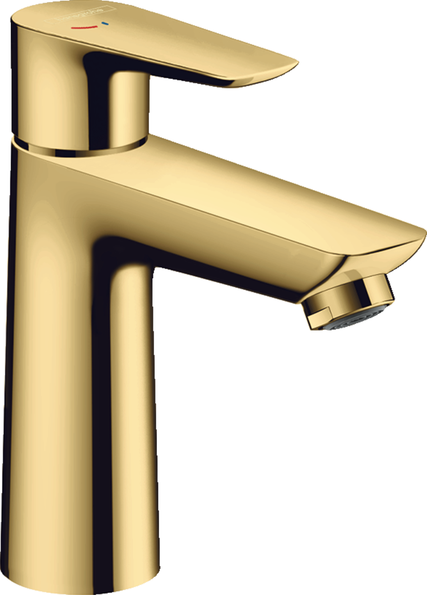 HANSGROHE Talis E Páková umyvadlová baterie 110 CoolStart s odtokovou soupravou s táhlem #71713990 - leštěný vzhled zlata