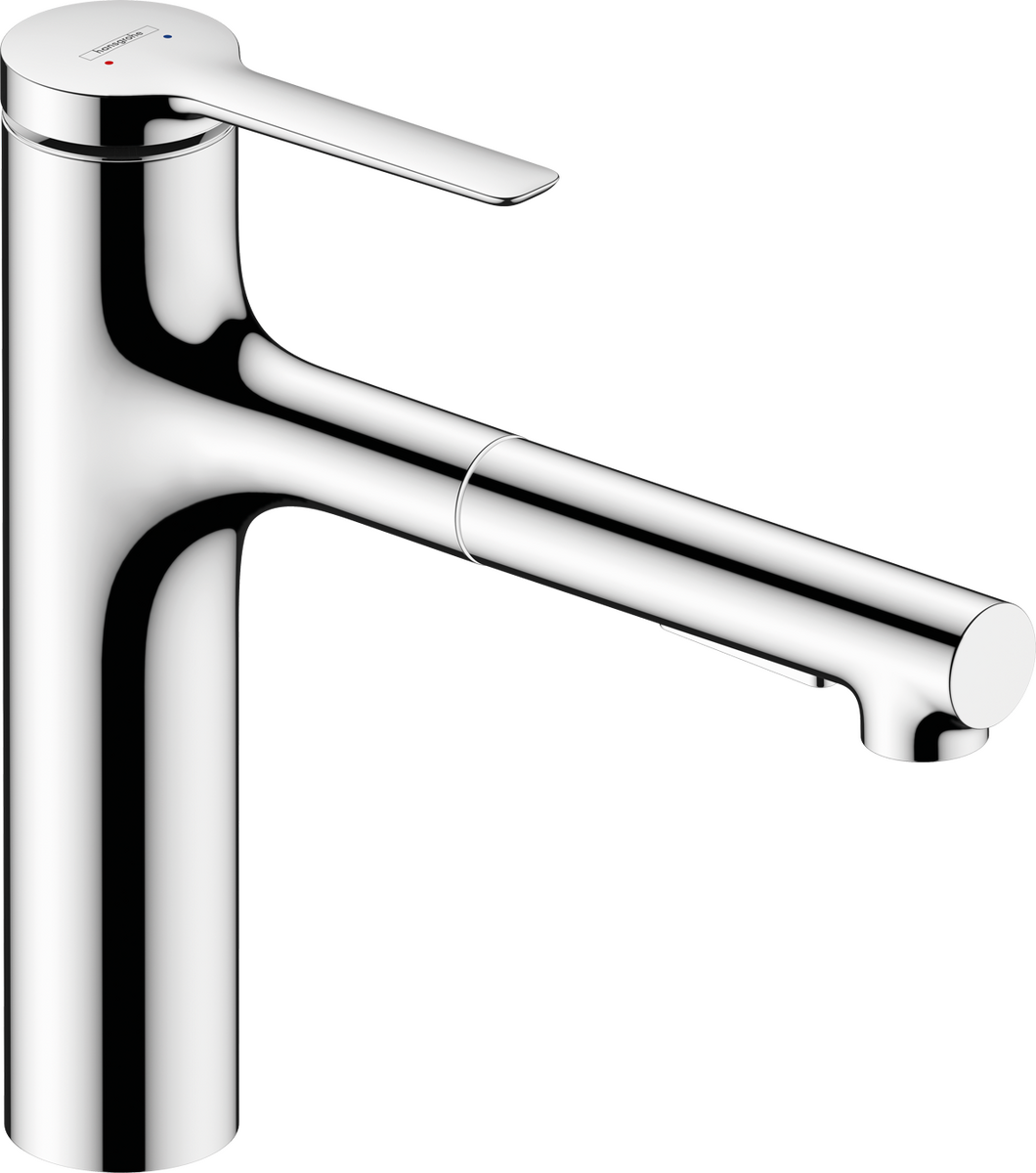 HANSGROHE Zesis M33 Páková kuchyňská baterie 160, kovová vytahovací sprška, 2jet, sBox #74823000 - chrom