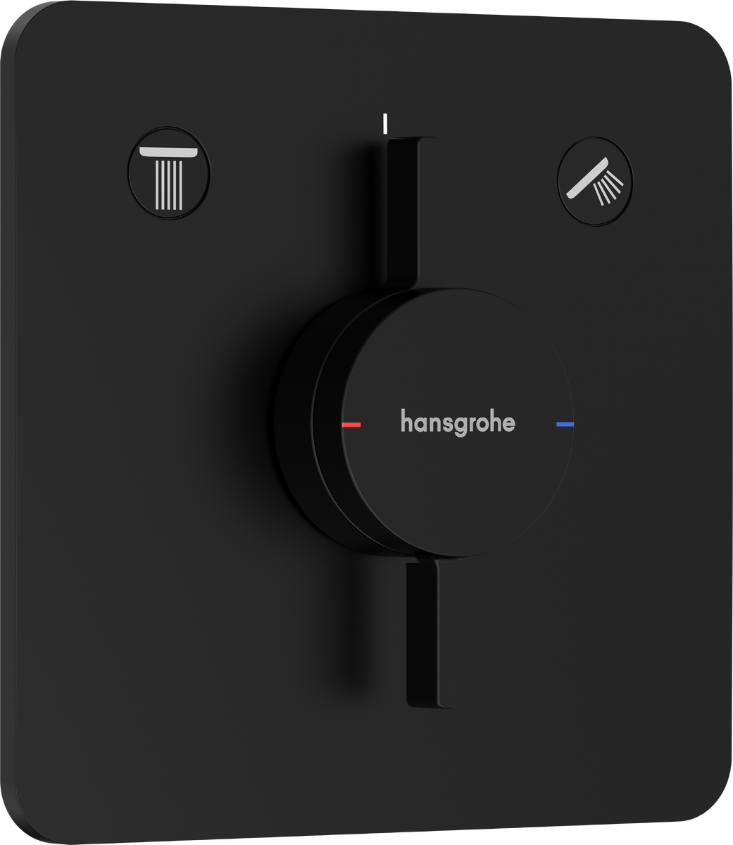 HANSGROHE DuoTurn Q Baterie pod omítku pro 2 spotřebiče #75414670 - matná černá
