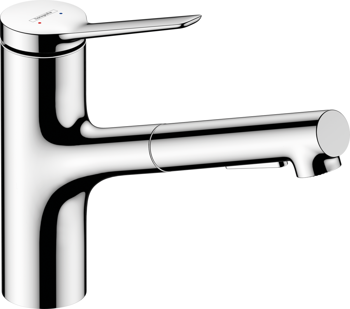 HANSGROHE Zesis M33 Páková kuchyňská baterie 150, kovová vytahovací sprška, 2jet #74820000 - chrom