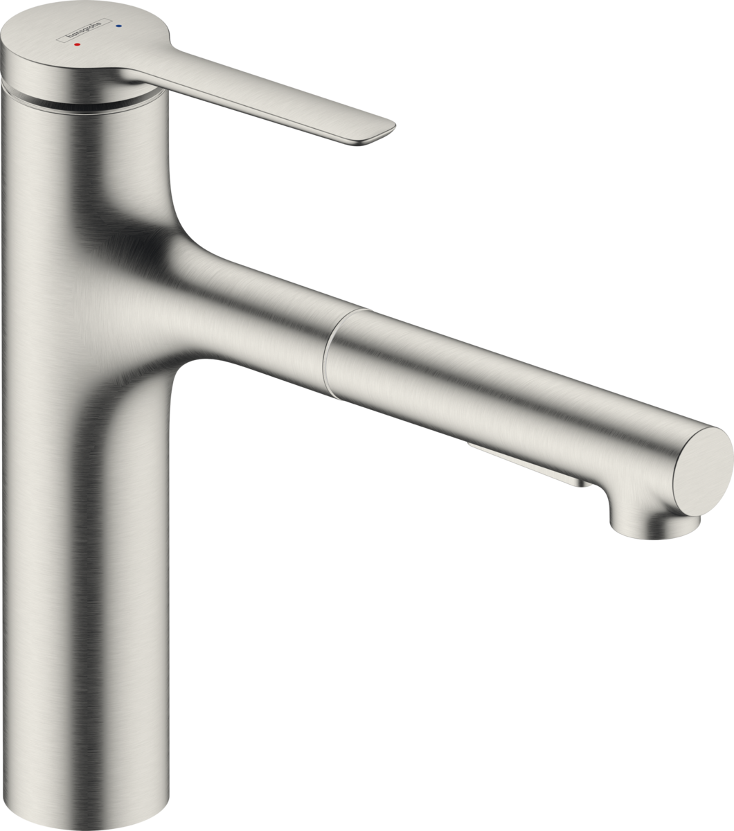HANSGROHE Zesis M33 Páková kuchyňská baterie 160, kovová vytahovací sprška, 2jet #74822800 - nerezová ocel