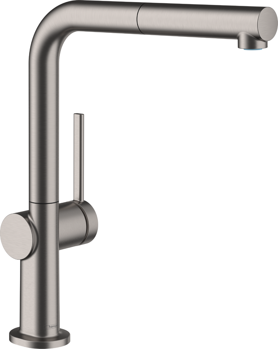 HANSGROHE Talis M54 Páková kuchyňská baterie 270, vytahovací výtok, 1jet, sBox #72809340 - kartáčovaný černý chrom