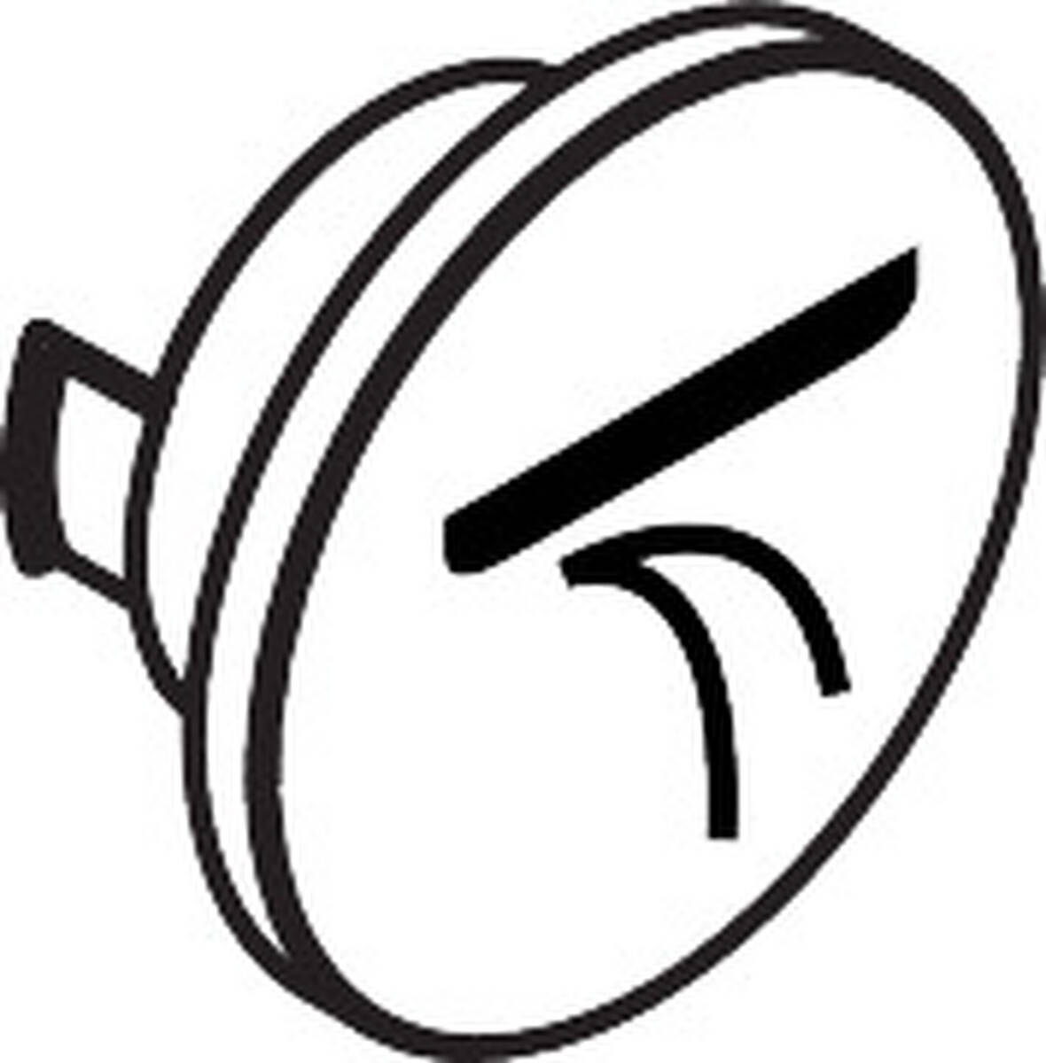 HANSGROHE symbol přívalového proudu #93309820 - kartáčovaný nikl