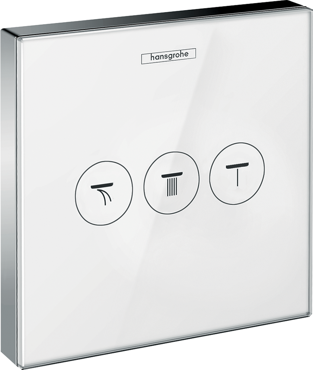 HANSGROHE Sada povrchových úprav skla ShowerSelect #15736400 - Bílá/chrom