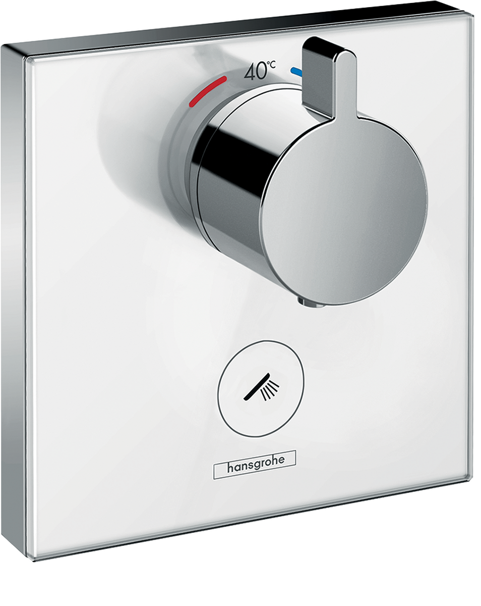 HANSGROHE Skleněný termostat ShowerSelect HighFlow skrytý pro 1 spotřebič a další zásuvku #15735400