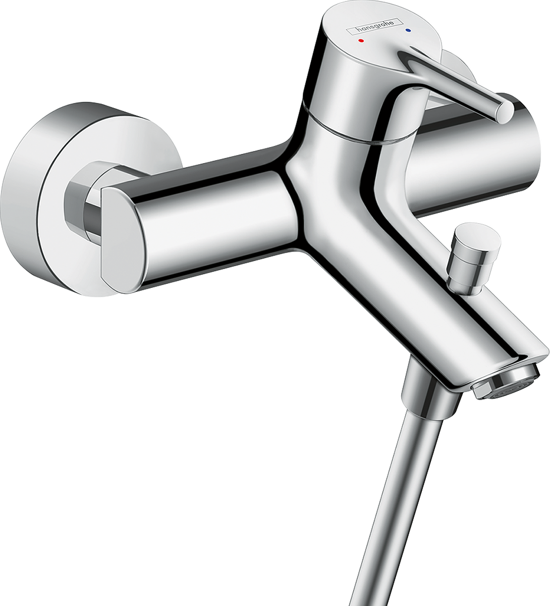 HANSGROHE Talis S Páková vanová baterie na stěnu #72400000 - chrom
