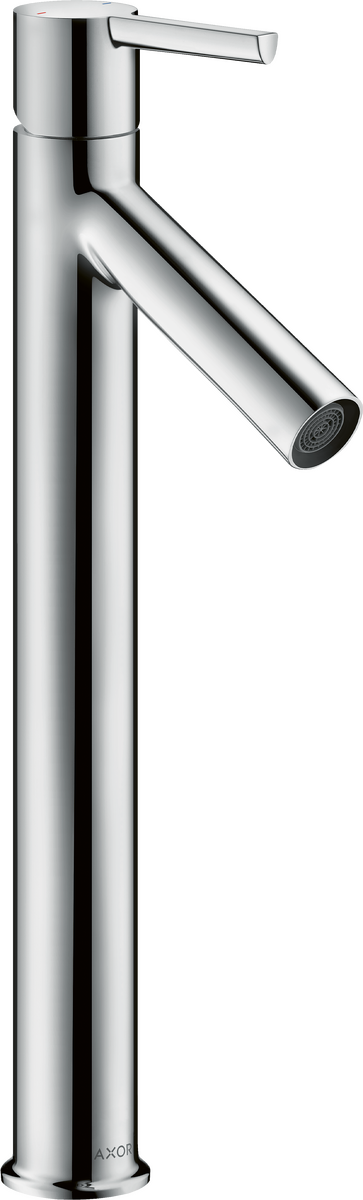 HANSGROHE AXOR Starck Páková umyvadlová baterie 250 s páčkovou rukojetí pro umyvadlové mísy, s odtokovou soupravou #10103000 - chrom
