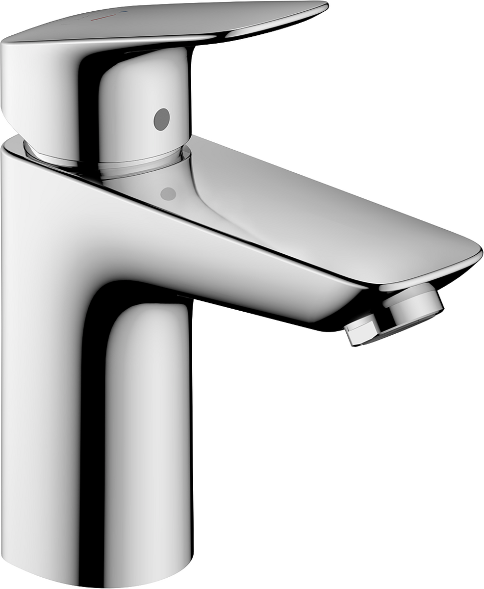 HANSGROHE Logis Páková umyvadlová baterie 100 CoolStart s odtokovou soupravou s táhlem #71102000 - chrom