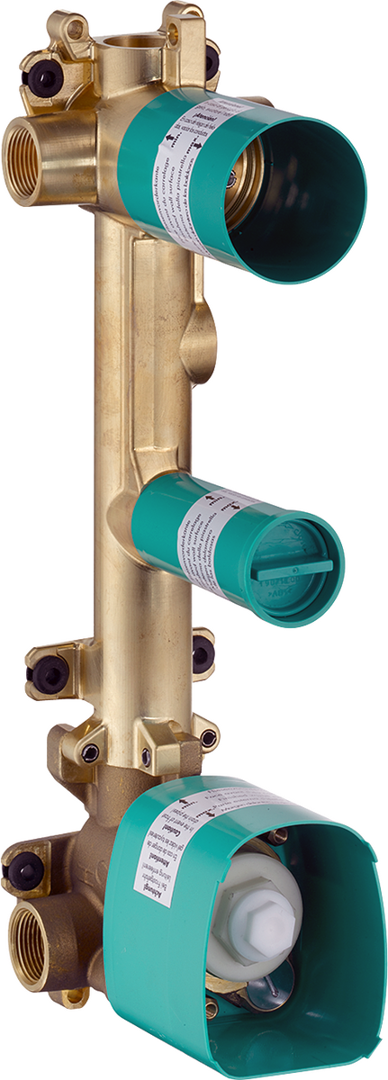 HANSGROHE AXOR Citterio E Základní těleso pro termostatický modul 380/120 s podomítkovou instalací, pro 2 spotřebiče #36701180