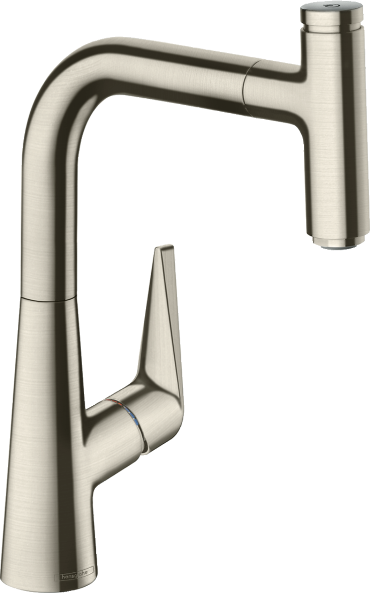 HANSGROHE Talis Select M51 Páková kuchyňská baterie 220, vytahovací výtok, 1jet #72822800 - nerezová ocel