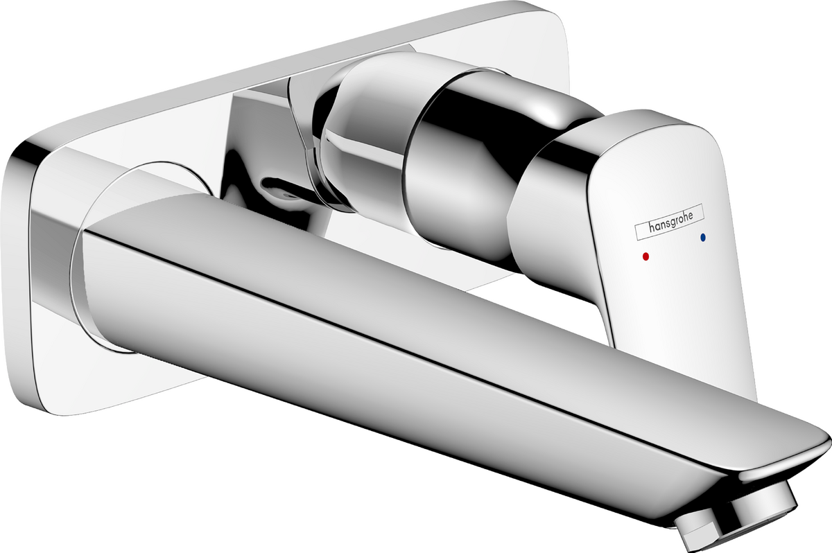 HANSGROHE Logis Páková umyvadlová baterie pod omítku, montáž na stěnu, s výtokem 19,5 cm #71220000 - chrom
