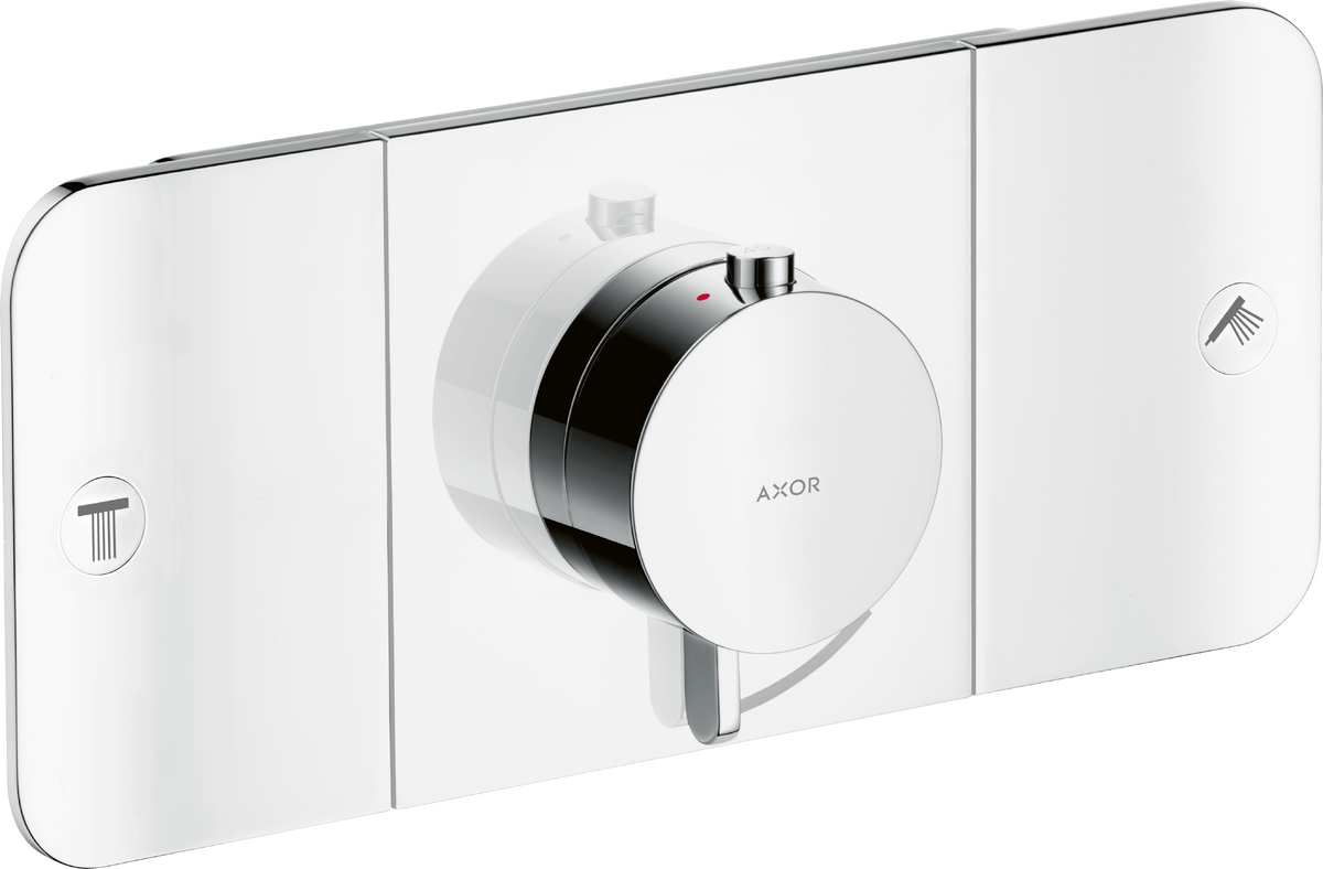 HANSGROHE AXOR One Modul termostatu s podomítkovou instalací, pro 2 spotřebiče #45712000 - chrom