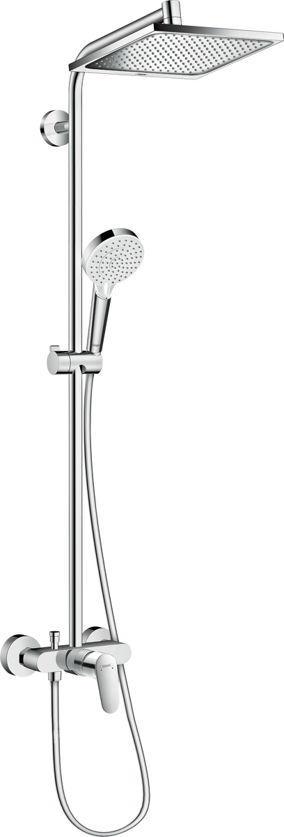 HANSGROHE Crometta E Showerpipe 240 1jet s pákovou baterií #27284000 - chrom