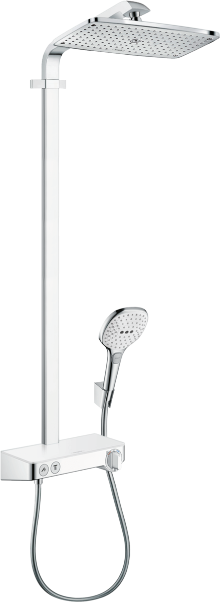HANSGROHE Raindance E Showerpipe 360 1jet s termostatem ShowerTablet Select 300 #27288400 - bílá/chrom