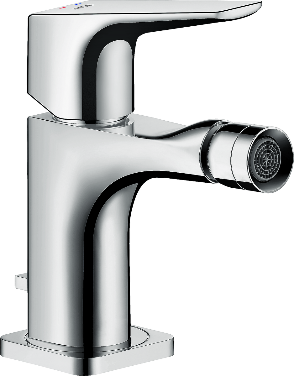 HANSGROHE AXOR Citterio E Páková bidetová baterie s páčkovou rukojetí a s odtokovou soupravou s táhlem #36121000 - chrom