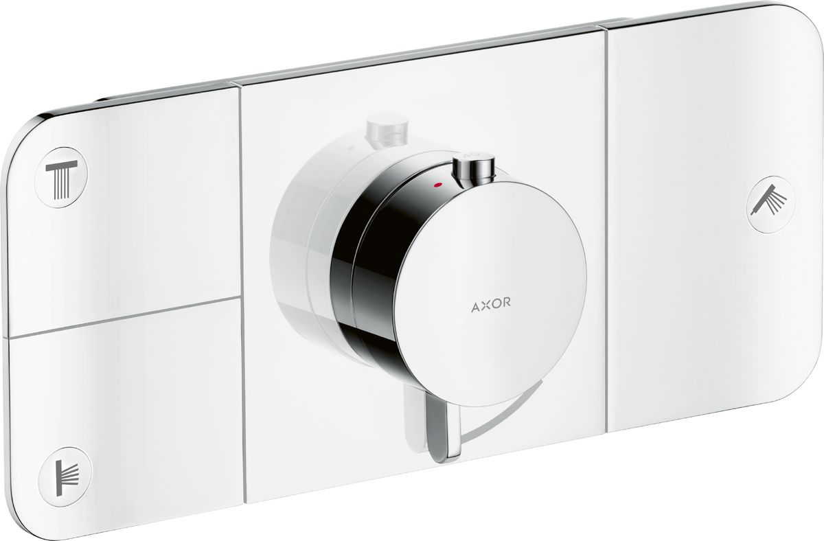 HANSGROHE AXOR One Modul termostatu pod omítku pro 3 spotřebiče #45713000 - chrom