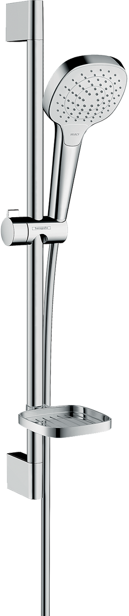 HANSGROHE Croma Select E sprchový set 110 Vario se sprchovou tyčí 65 cm a mýdlenkou #26586400 - bílá/chromová