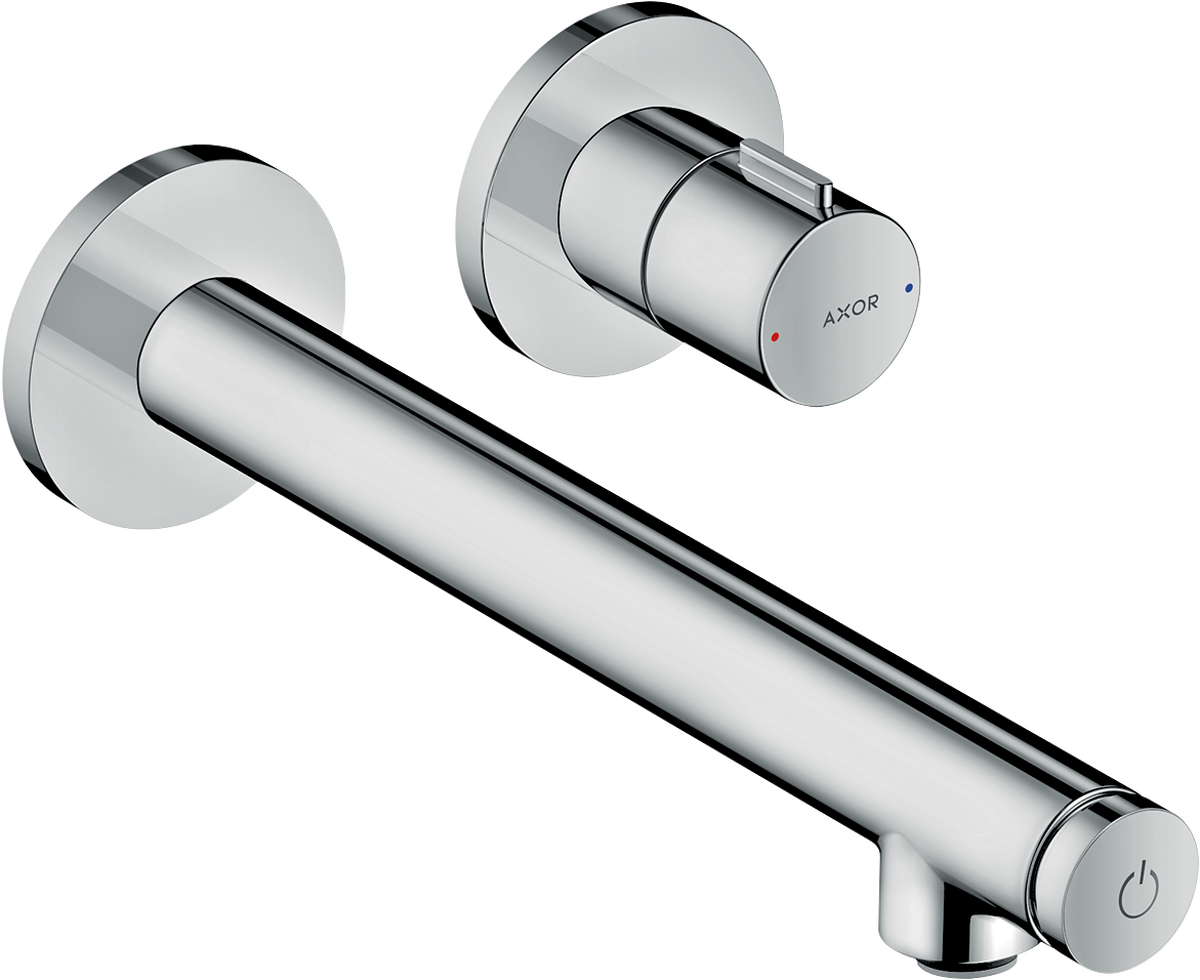HANSGROHE AXOR Uno Umyvadlová baterie pod omítku, montáž na stěnu, Select s výtokem 221 mm #45113000 - chrom