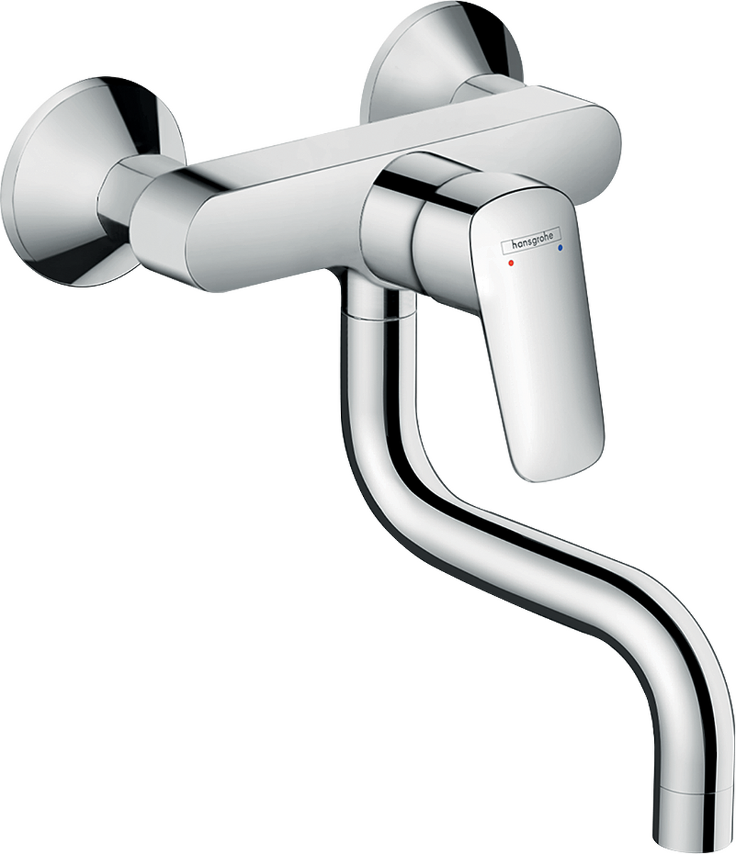HANSGROHE Logis M31 Páková kuchyňská baterie na stěnu, dolní výtok, 1jet #71836000 - chrom