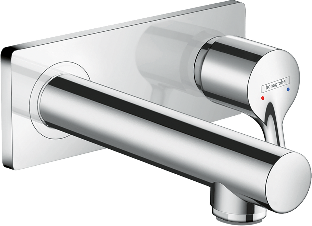 HANSGROHE Talis S Páková umyvadlová baterie pod omítku, montáž na stěnu, s výtokem 165 mm #72110000 - chrom