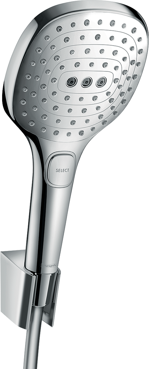 HANSGROHE Raindance Select E Sada se sprchovým držákem 120 3jet se sprchovou hadicí 125 cm #26700000 - chrom