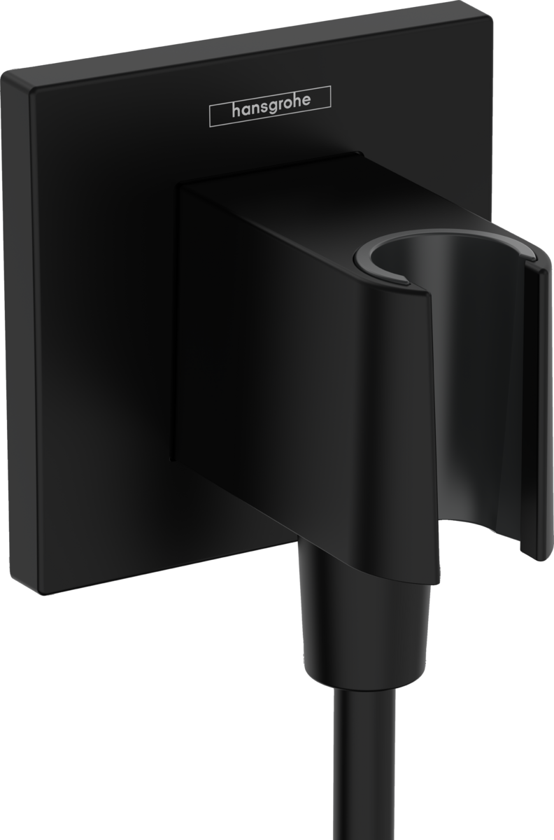 HANSGROHE FixFit E Přípojka hadice se sprchovým držákem #26889670 - matná černá