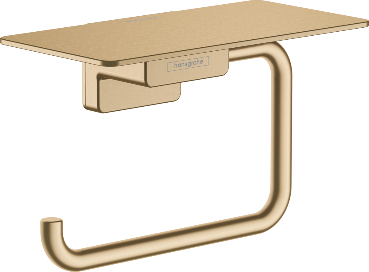 HANSGROHE AddStoris Q Držák na toaletní papír s poličkou #41772140 - kartáčovaný bronz