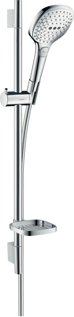 HANSGROHE Raindance Select E Sprchová sada 120 3jet EcoSmart se sprchovou tyčí 65 cm a miskou na mýdlo #26622000 - chrom