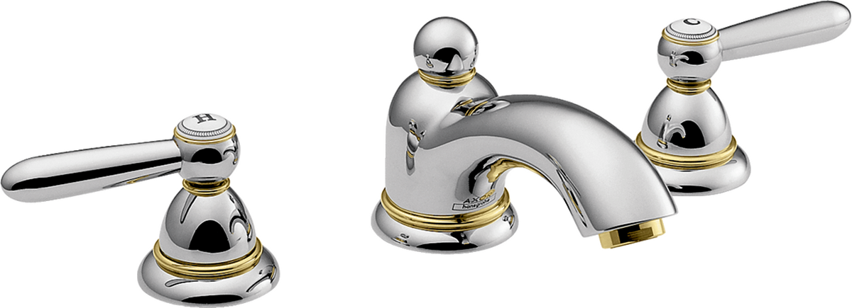 HANSGROHE Umyvadlová baterie AXOR Carlton se 3 otvory, výsuvným odpadem a pákovými rukojeťmi 50 #17135000
