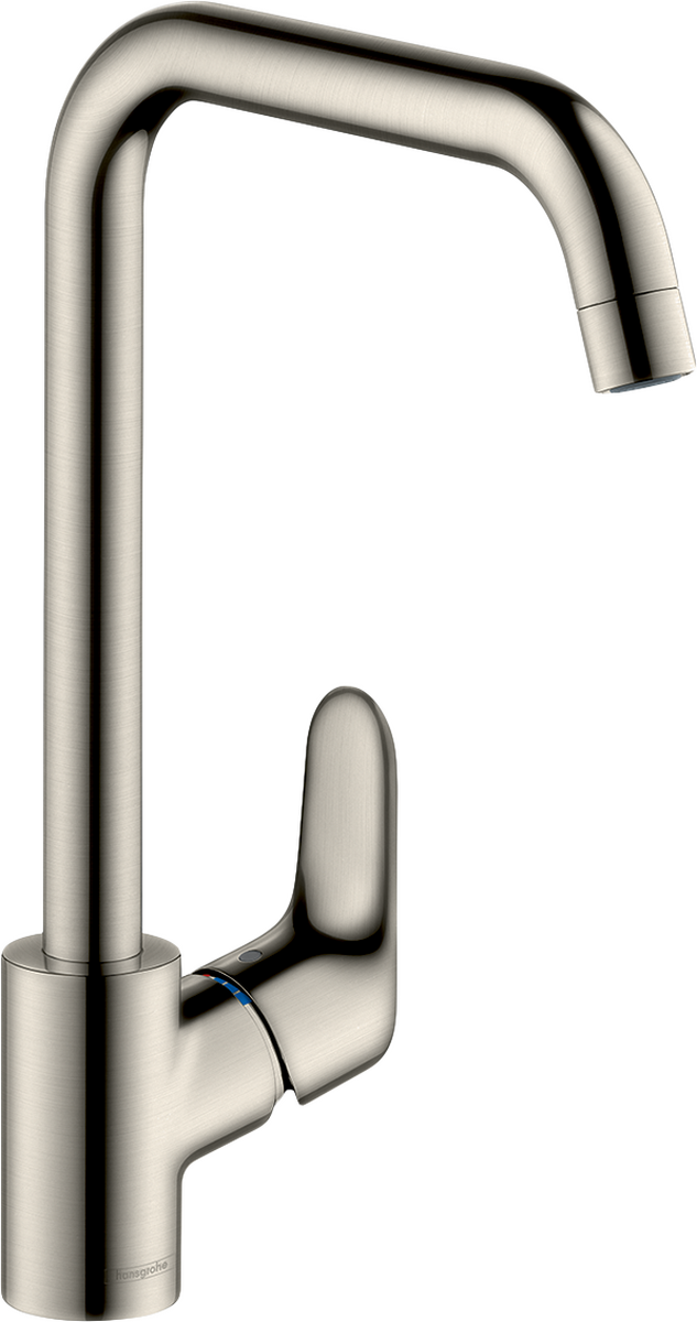HANSGROHE Focus M41 jednopáková kuchyňská baterie 260, nízkotlaký/otevřený ohřívač vody, 1 tryska #31822800 - povrchová úprava nerezová ocel