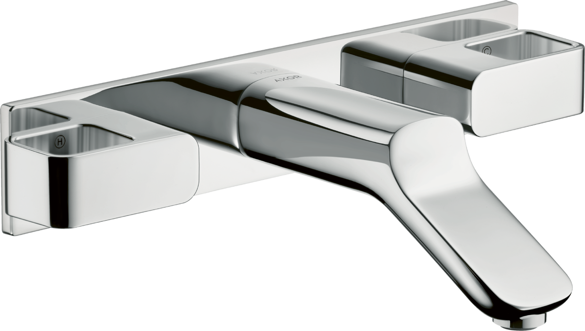 HANSGROHE AXOR Urquiola 3otvorová umyvadlová baterie pod omítku, montáž na stěnu, s výtokem 168 mm #11042000 - chrom