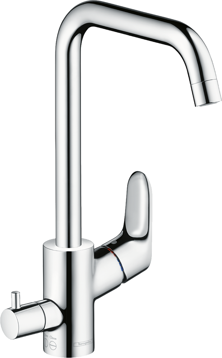 HANSGROHE Focus M41 Páková kuchyňská baterie 260, uzavírací ventil pro spotřebič, 1jet #31823000 - chrom