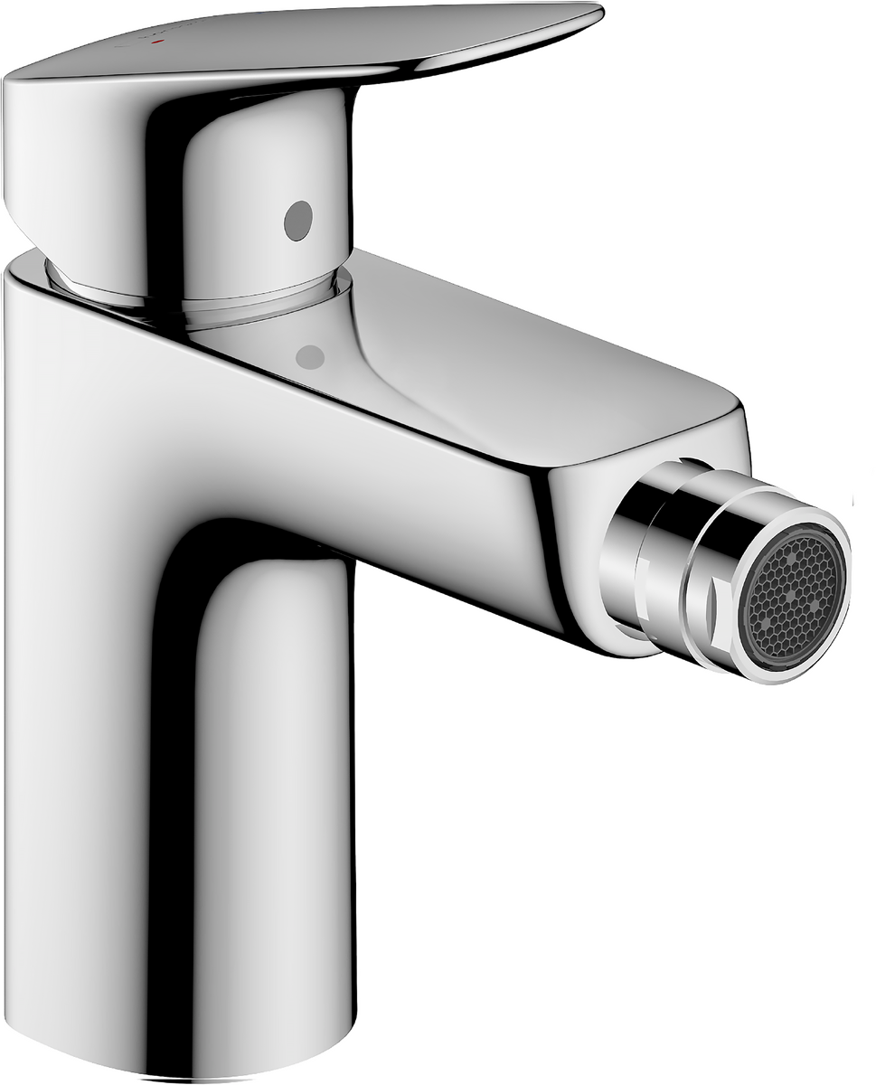 HANSGROHE Logis Páková bidetová baterie 100 s odtokovou soupravou s táhlem #71200000 - chrom