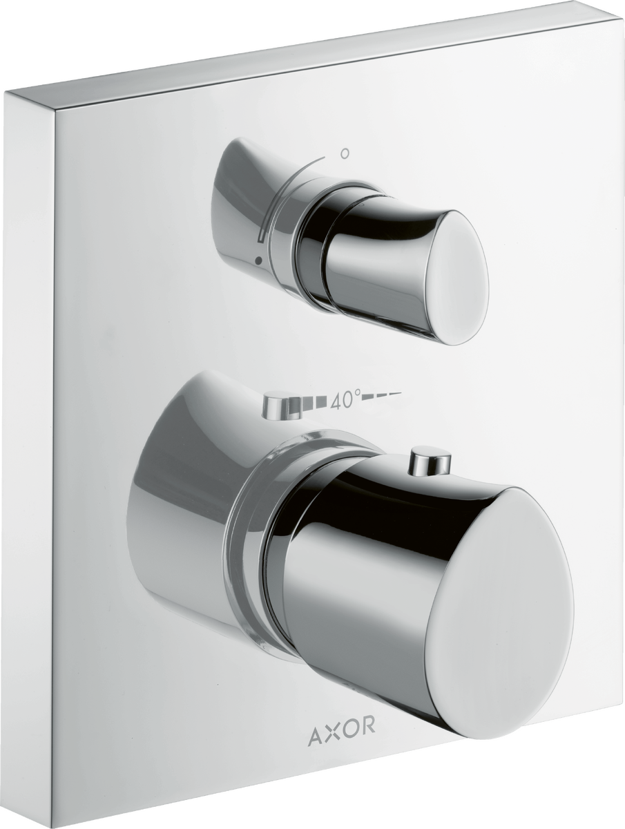 HANSGROHE AXOR Starck Organic Termostat s podomítkovou instalací, s uzavíracím ventilem #12715000 - chrom