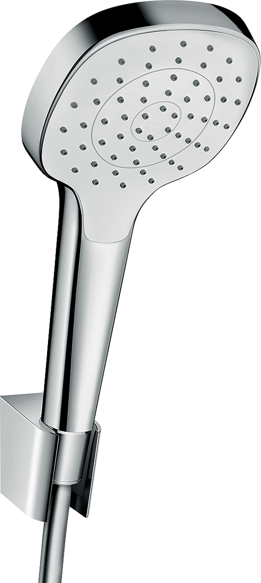 HANSGROHE Croma Select E Sada se sprchovým držákem 1jet se sprchovou hadicí 125 cm #26424400 - bílá/chrom