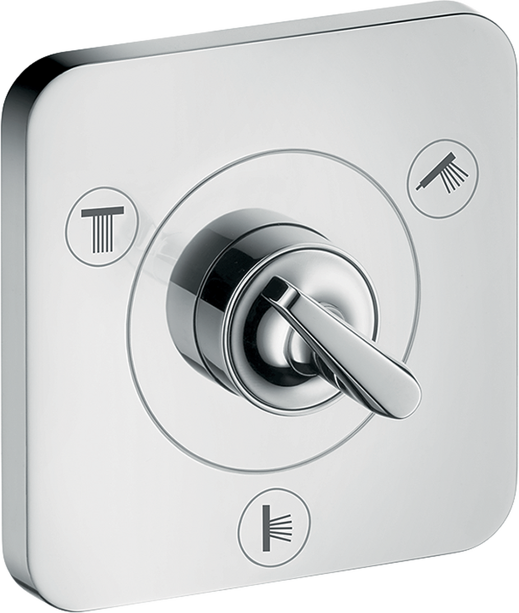 HANSGROHE AXOR Citterio E Uzavírací a přepínací ventil Trio/Quattro 120/120 s podomítkovou instalací #36772000 - chrom
