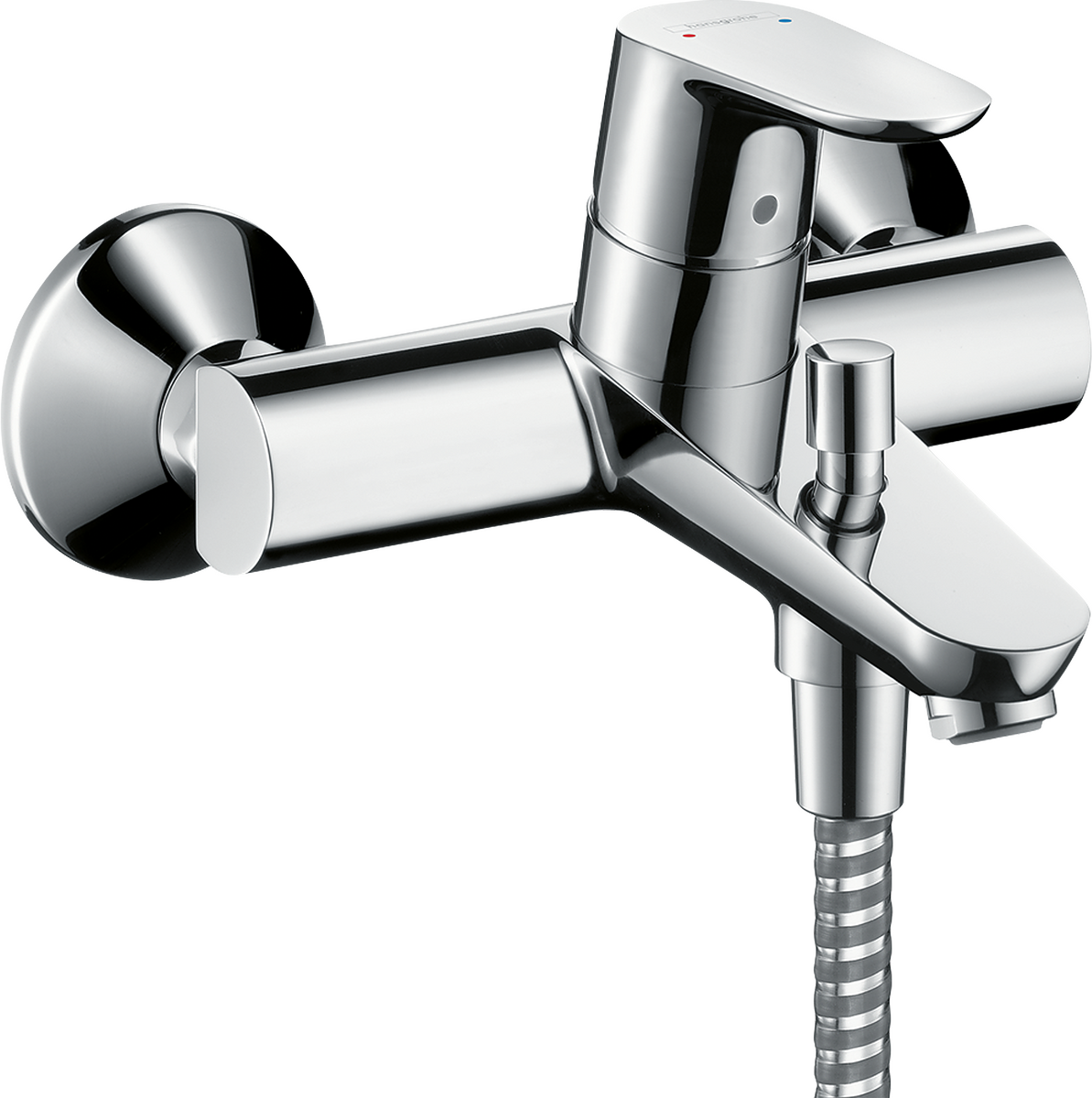 HANSGROHE Jednopáková vanová baterie Focus pro povrchovou montáž se 2 průtoky #31948000