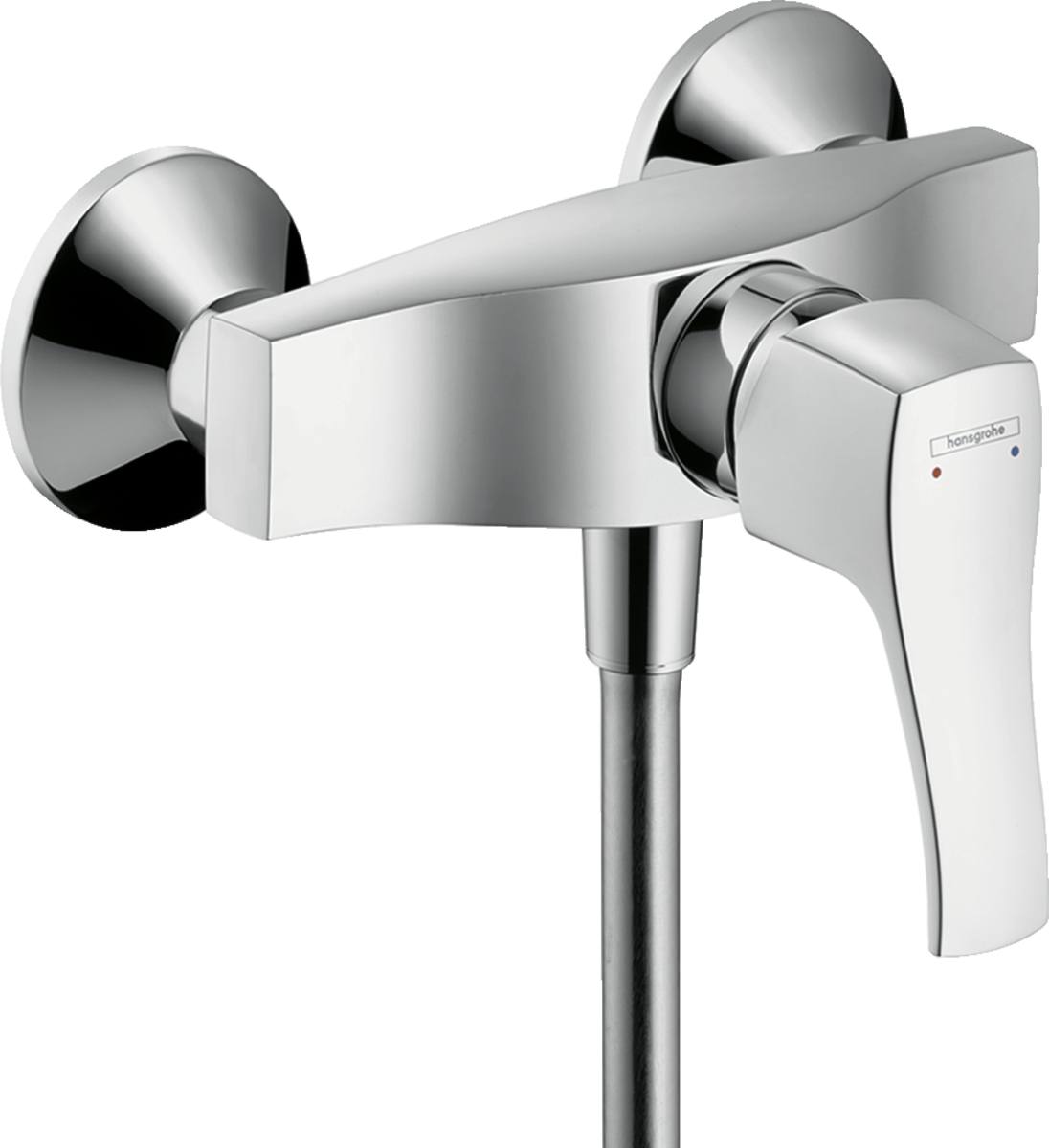 HANSGROHE Jednopáková sprchová baterie Metris Classic s odkrytou sprchou #31672000