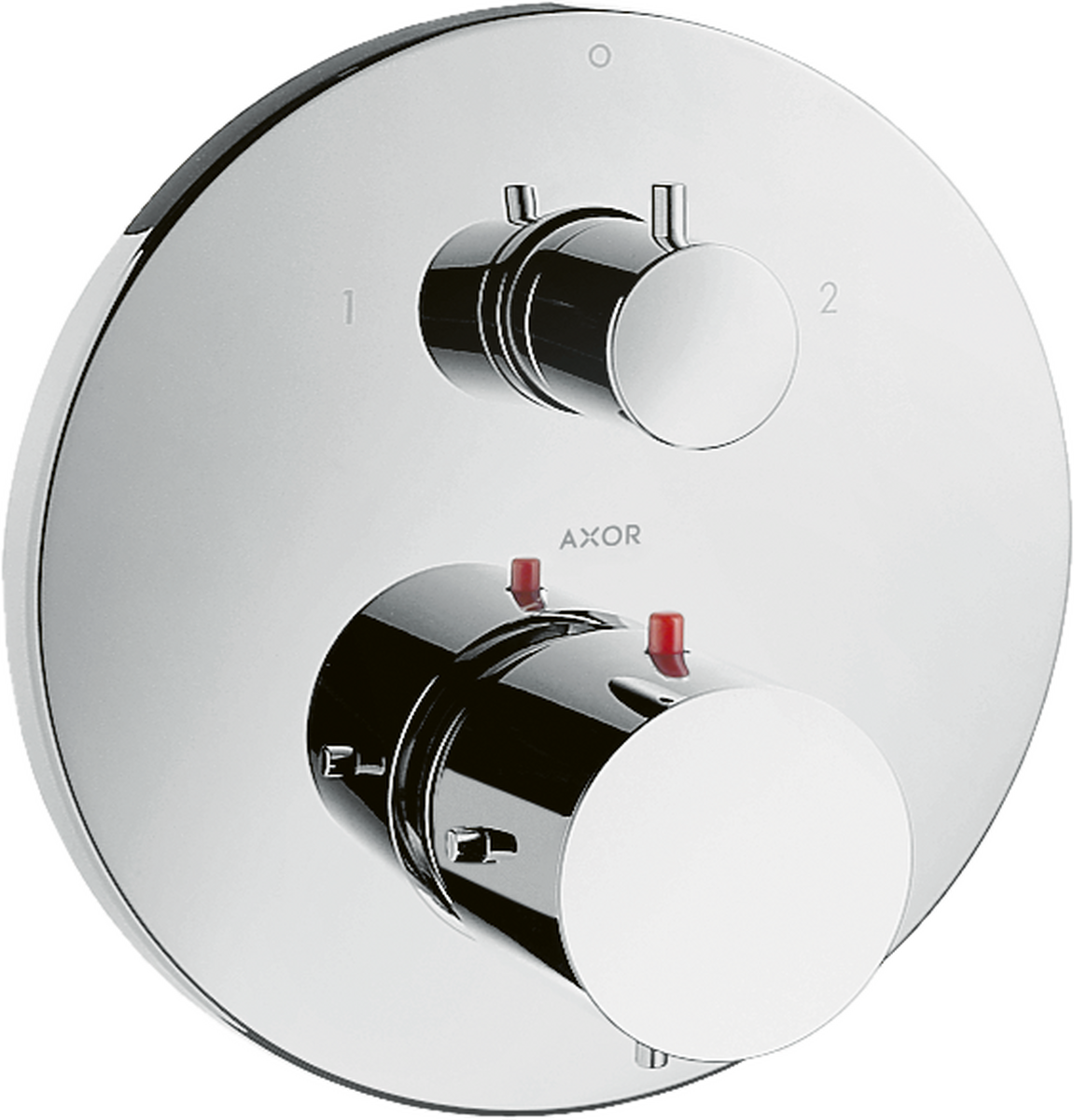 HANSGROHE AXOR Starck Termostat s podomítkovou instalací, s uzavíracím a přepínacím ventilem #10720000 - chrom